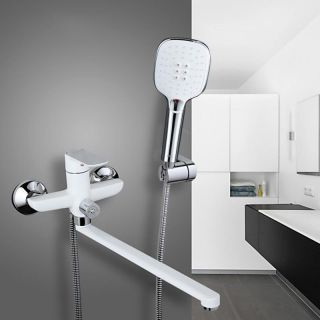 Смеситель для ванны Gappo G2248 белый/хром